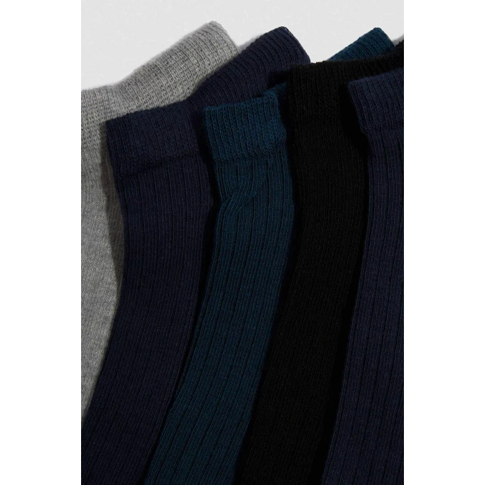 Defacto F5272AXKR1 Çok Renkli Erkek 5li Pamuklu Patik Çorap