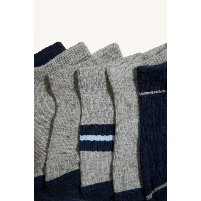 Defacto F4711A8KR1 Çok Renkli Erkek Çocuk 7li Pamuklu Patik Çorap