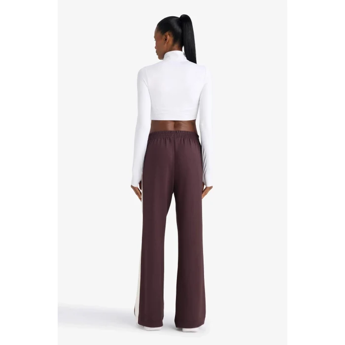 Defacto E8956AXBN340 Kahve DeFactoFit Wide Leg Geniş Paça Standart Boy Soft Touch Modal Sporcu PNT