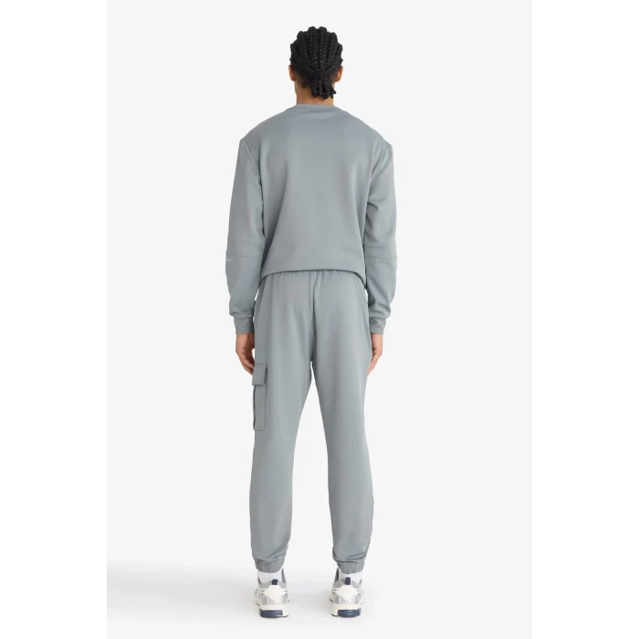 Defacto D3741AXGR455 Gri DeFactoFit Standart Fit Üç Cepli Sporcu Jogger Eşofman Altı