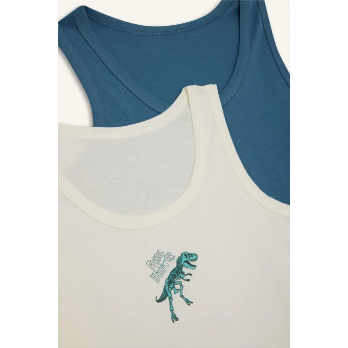 Defacto G2305A8IN264 İndigo Erkek Çocuk 2li Atlet