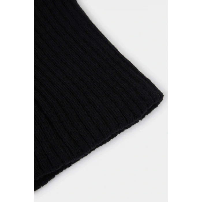 Defacto C8275AXBK27 Siyah Erkek İçi Suni Yünlü Atkı