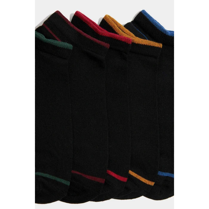 Defacto F5281AXKR1 Çok Renkli Erkek 5li Pamuklu Patik Çorap