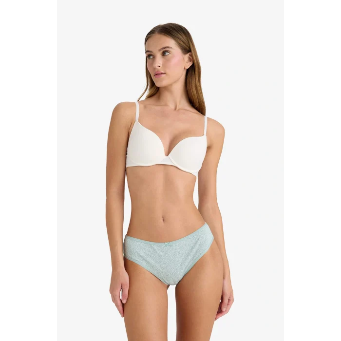 Defacto D6401AXGN50 Yeşil 3lü Brief Külot-Fall in Love