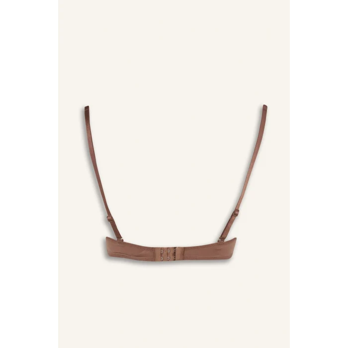 Defacto G0410AXBN307 Kahve Micro Kaplı Dolgusuz Balensiz Tişört Bra-Fall in Love