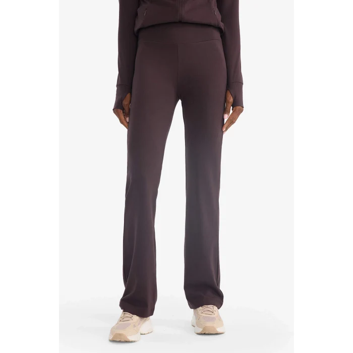 Defacto G4088AXBN340 Kahve DeFactoFit Flare Fit İspanyol Paça Uzun Sporcu Pantolon