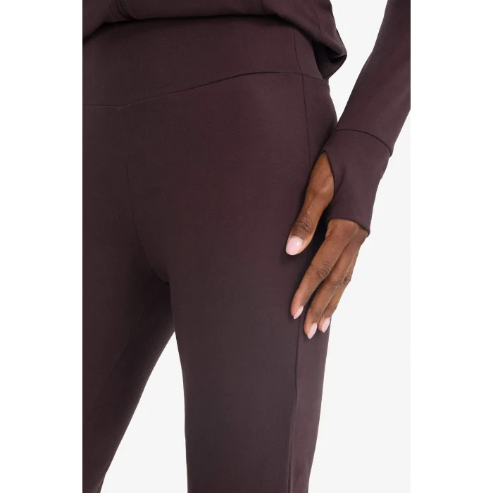 Defacto G4088AXBN340 Kahve DeFactoFit Flare Fit İspanyol Paça Uzun Sporcu Pantolon