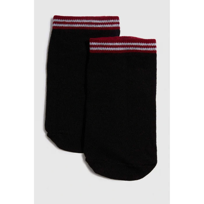 Defacto F4709A8KR1 Çok Renkli Erkek Çocuk 5li Pamuklu Patik Çorap