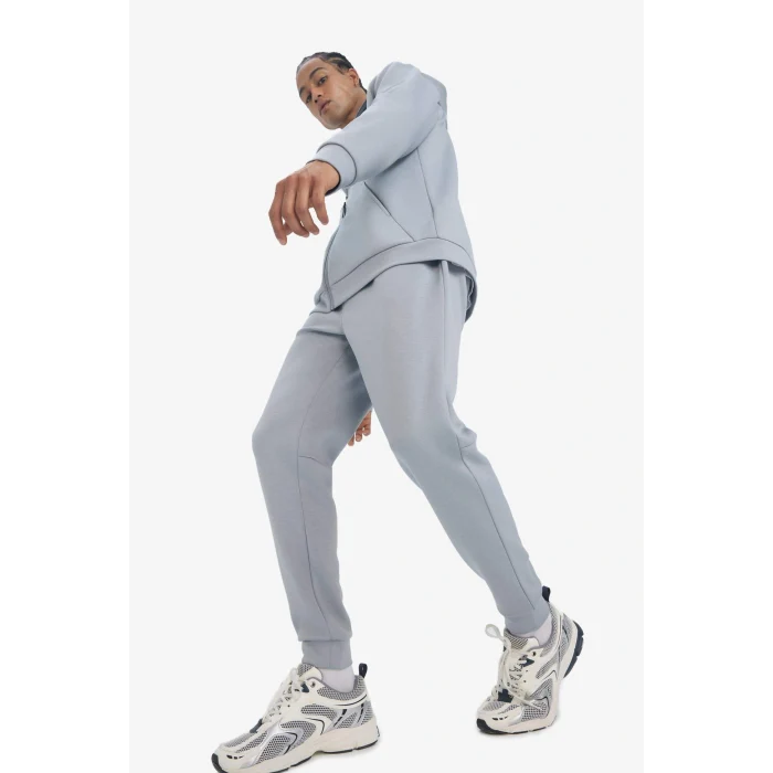 Defacto Z9112AZGR445 Gri DeFactoFit Slim Fit Dar Kesim Standart Paça Skuba Dalgıç Kumaş Jogger Eşofman Altı