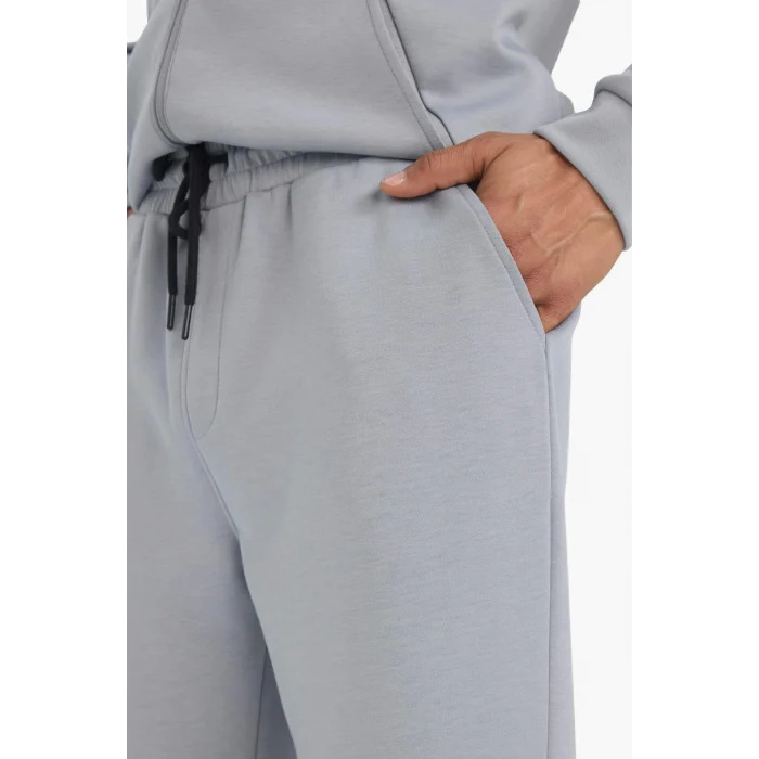 Defacto Z9112AZGR445 Gri DeFactoFit Slim Fit Dar Kesim Standart Paça Skuba Dalgıç Kumaş Jogger Eşofman Altı