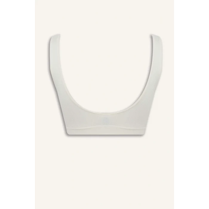 Defacto C1642AXWT46 Beyaz Çıkarılabilir Pedli Seamless Bra-Fall in Love