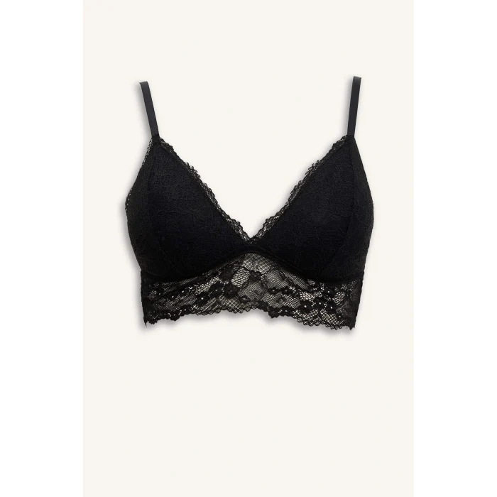 Defacto D7843AXBK27 Siyah Pedli Dantelli Bralet Fall in Love