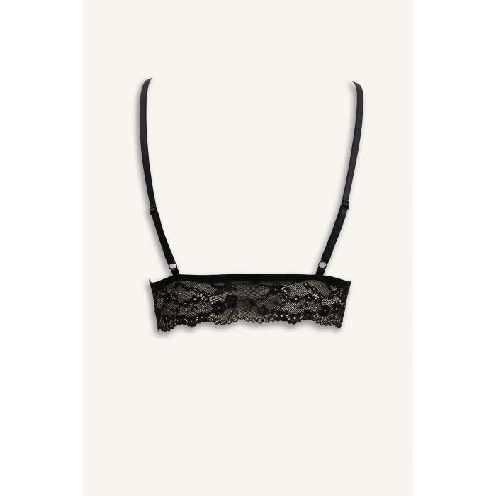 Defacto D7843AXBK27 Siyah Pedli Dantelli Bralet Fall in Love