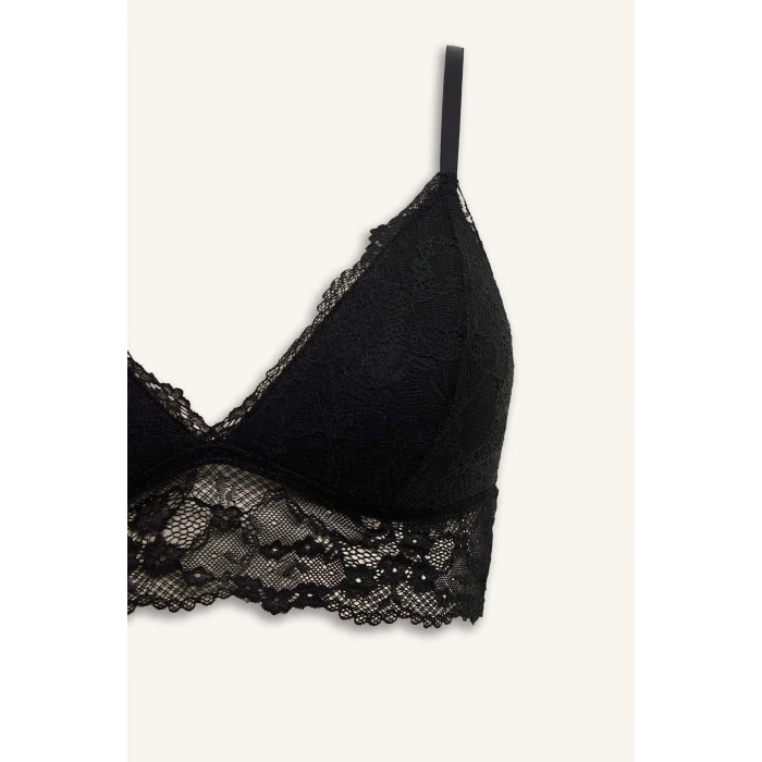 Defacto D7843AXBK27 Siyah Pedli Dantelli Bralet Fall in Love