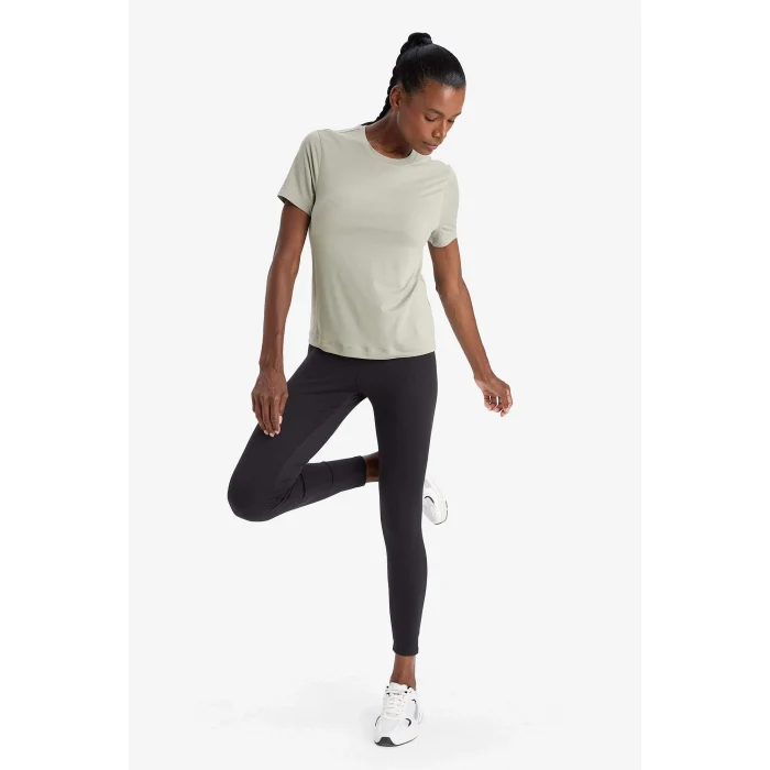 Defacto F6256AXBK81 Siyah DeFactoFit Beli Saran Sporcu Tayt