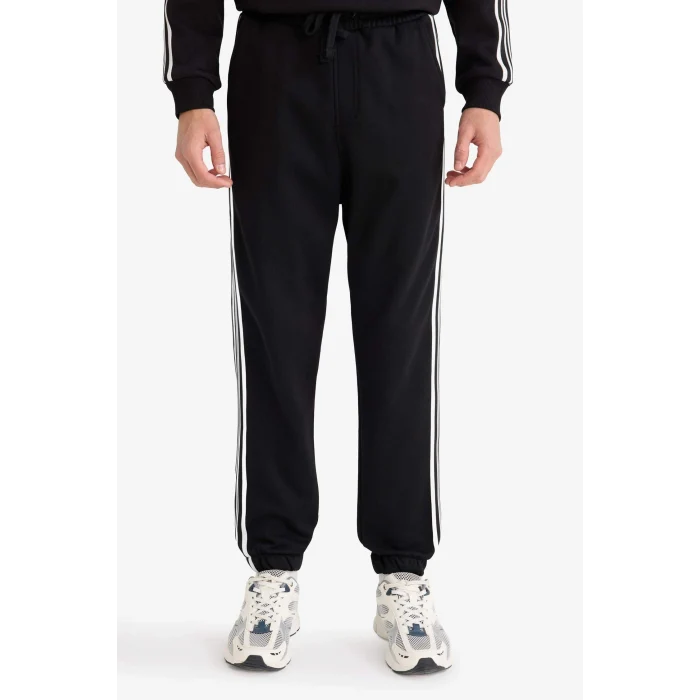 Defacto F3873AXBK81 Siyah Regular Fit Cepli Eşofman Altı