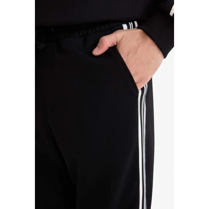 Defacto F3873AXBK81 Siyah Regular Fit Cepli Eşofman Altı