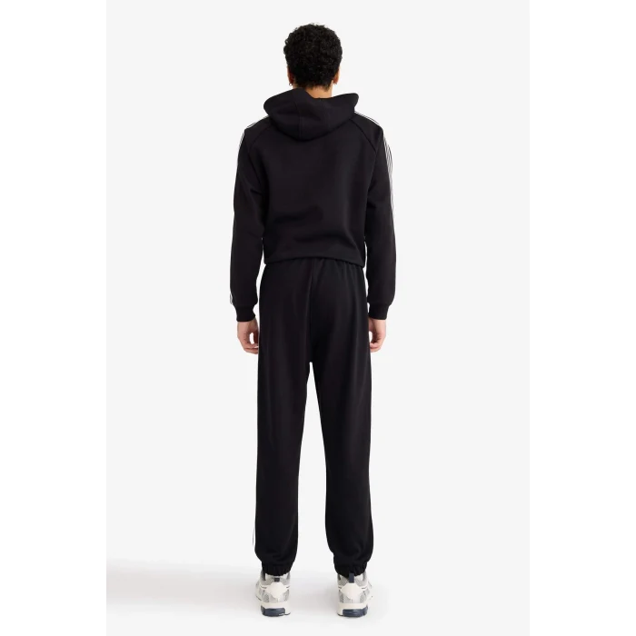 Defacto F3873AXBK81 Siyah Regular Fit Cepli Eşofman Altı