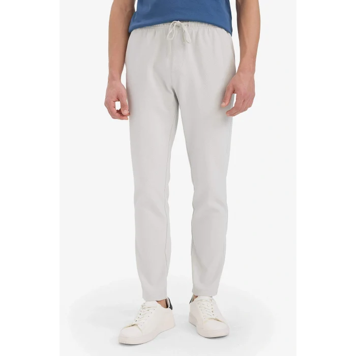 Defacto C6022AXGR184 Gri Regular Fit Dar Paça Pantolon