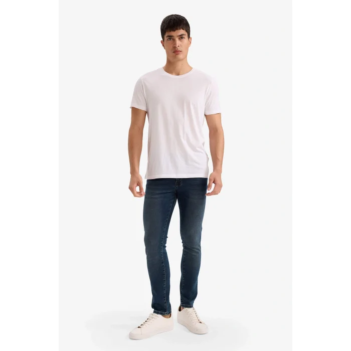 Defacto G3233AXNM41 Yeşil Pedro Slim Fit Dar Kalıp Normal Bel Dar Paça Jean Pantolon