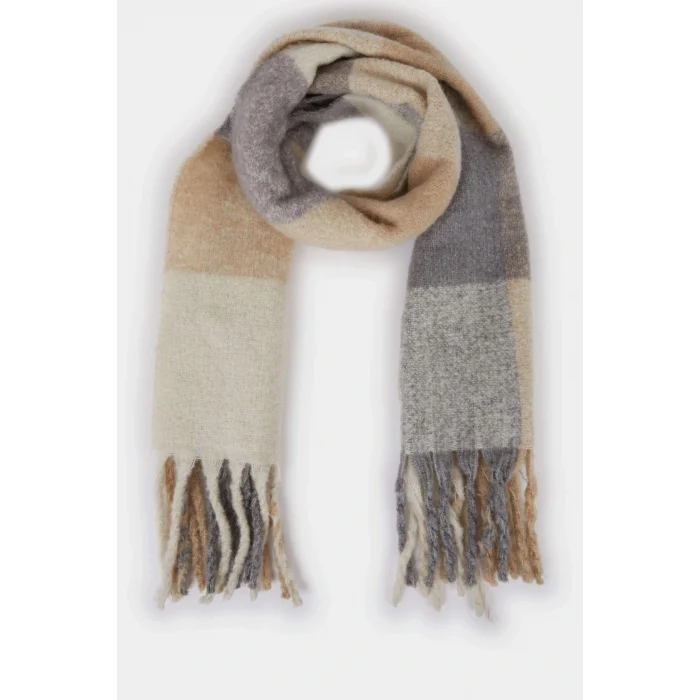 Defacto F3431AXGR2 Gri Kadın Atkı