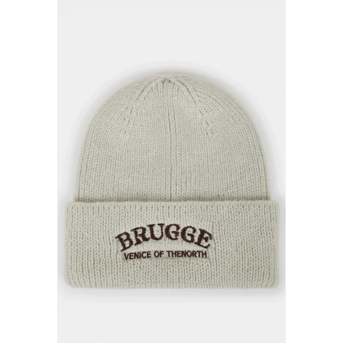 Defacto F3162AXER2 Ekru Kadın Triko Bere