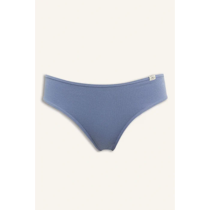 Defacto D6404AXBE572 Mavi Ribana 3lü Brief Külot-Fall in Love