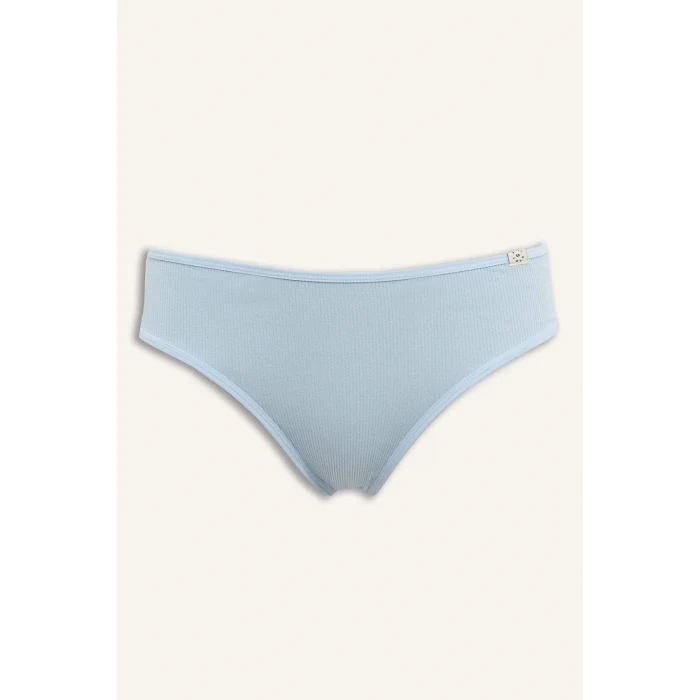 Defacto D6404AXBE572 Mavi Ribana 3lü Brief Külot-Fall in Love