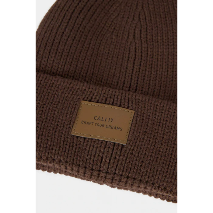 Defacto C7149AXBN258 Kahve Erkek Dokuma Etiketli Bere