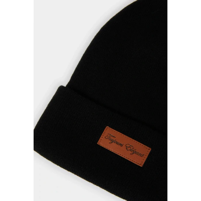 Defacto F3163AXBK26 Siyah Kadın Dokuma Etiketli Bere