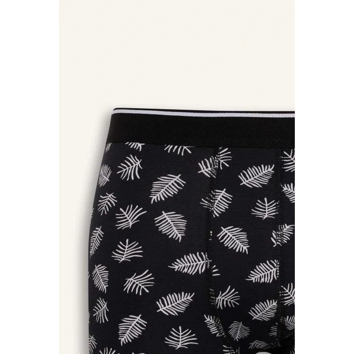 Defacto D7526AXNV135 Lacivert Regular Fit Çizgili 3lü Boxer