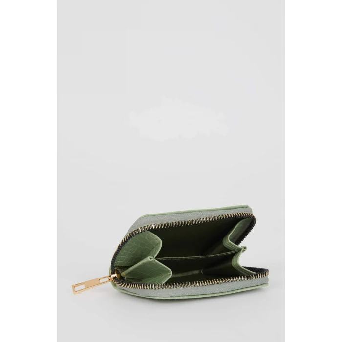 Defacto A5758AXTR307 Turkuaz Kadın Suni Deri Bozuk Para Cüzdanı