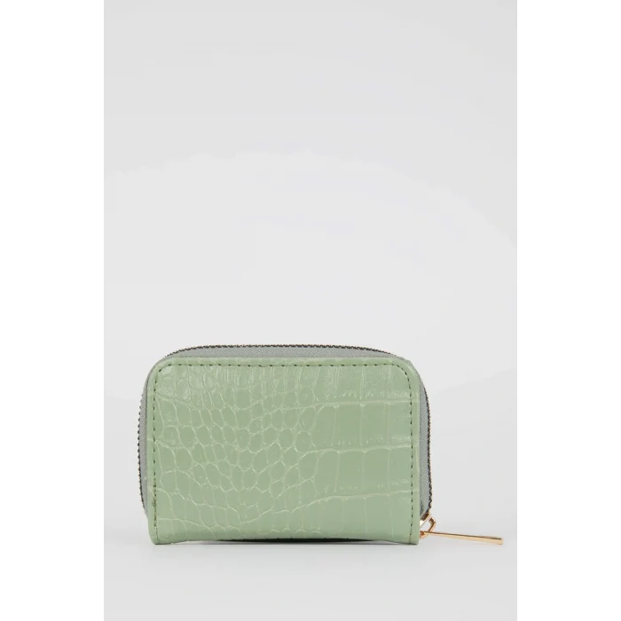 Defacto A5758AXTR307 Turkuaz Kadın Suni Deri Bozuk Para Cüzdanı