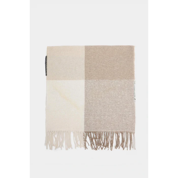 Defacto V0385AZBN227 Kahve Kadın Atkı