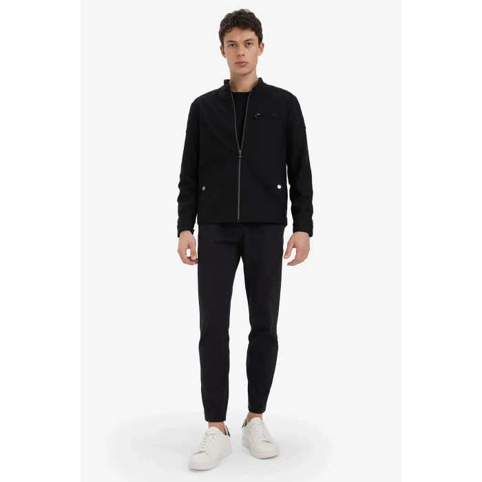 Defacto C6022AXBK81 Siyah Regular Fit Dar Paça Pantolon