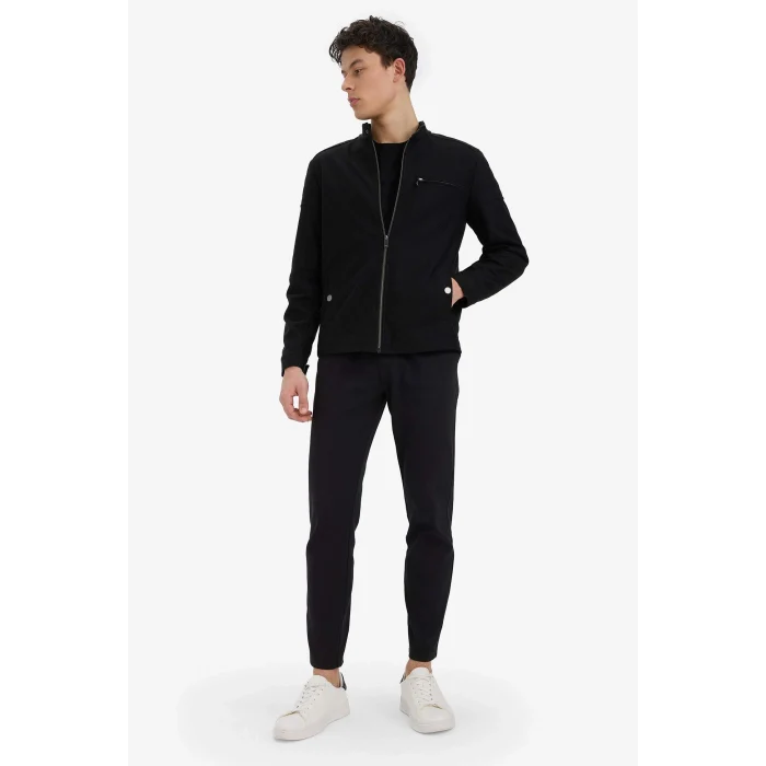 Defacto C6022AXBK81 Siyah Regular Fit Dar Paça Pantolon