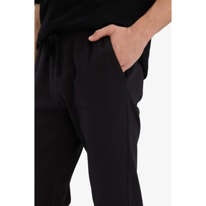 Defacto C6022AXBK81 Siyah Regular Fit Dar Paça Pantolon