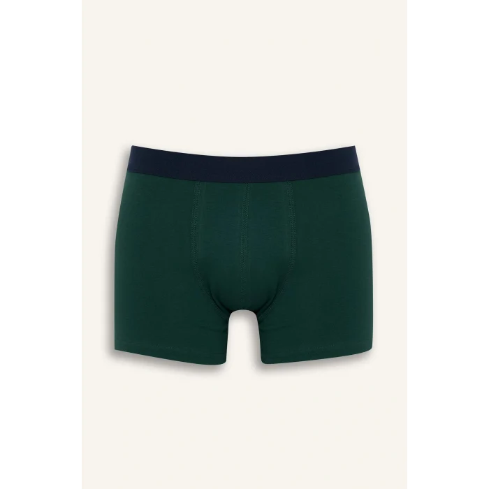 Defacto G2991AXBR115 Bordo Regular Fit Şal Desenli 3lü Boxer