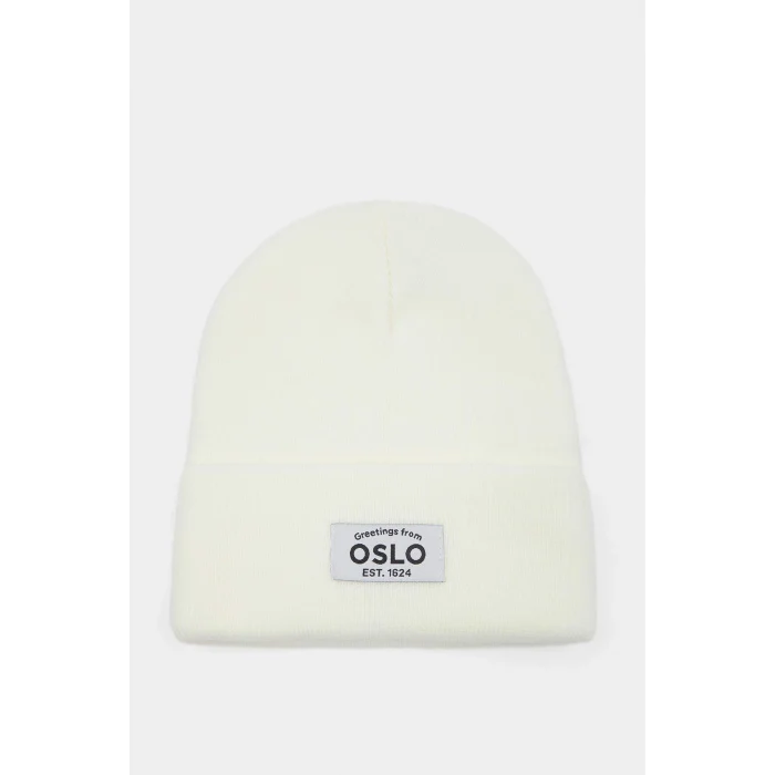 Defacto A5655AXER127 Ekru Kadın Dokuma Etiketli Bere