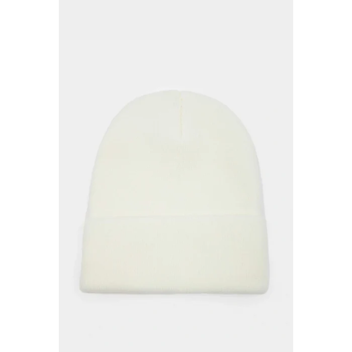 Defacto A5655AXER127 Ekru Kadın Dokuma Etiketli Bere