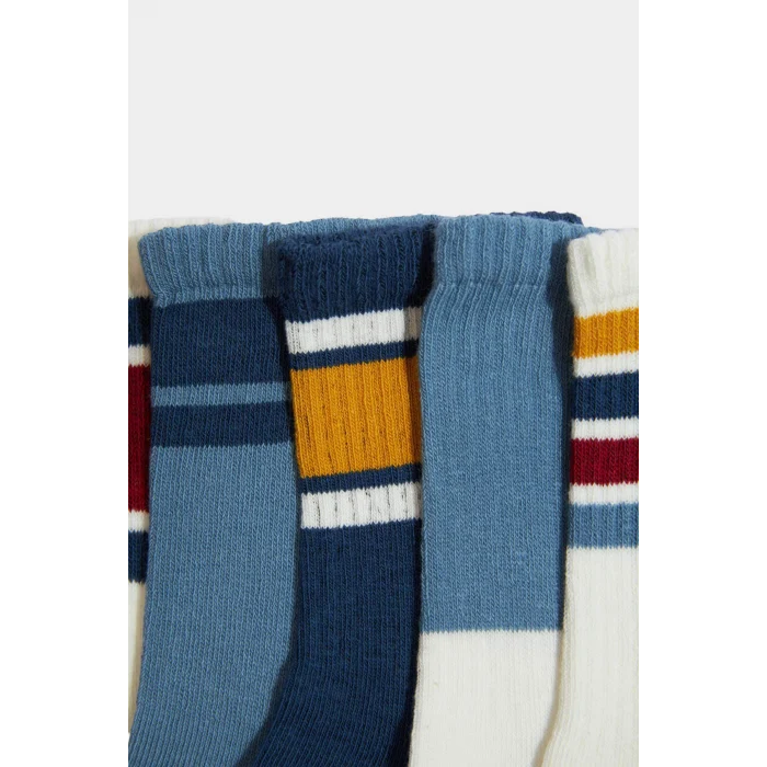 Defacto F4722A8KR1 Çok Renkli Erkek Çocuk 5li Pamuklu Uzun Çorap