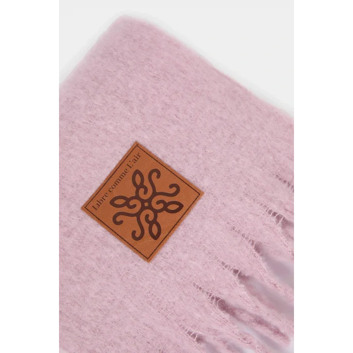 Defacto F3427AXPN1 Pembe Kadın Dokuma Etiketli Atkı