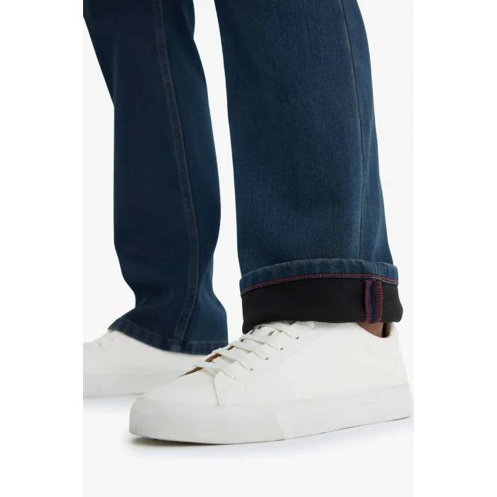 Defacto V0796AZNM34 Mavi Diago Comfort Fit Yüksek Bel Geniş Paça Düz Paça Jean Pantolon