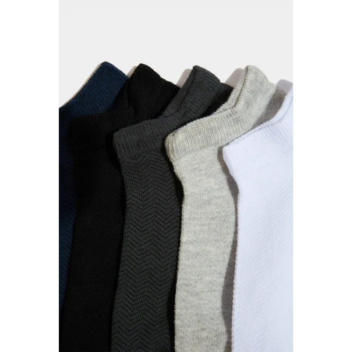 Defacto F5273AXKR1 Çok Renkli Erkek 5li Pamuklu Patik Çorap