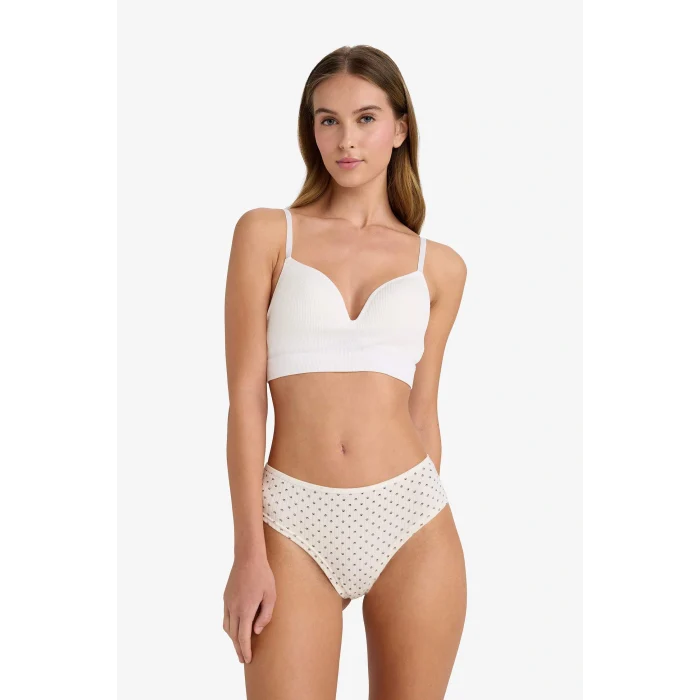 Defacto A8858AXWT46 Beyaz Pedli Seamles Bra-Fall in Love