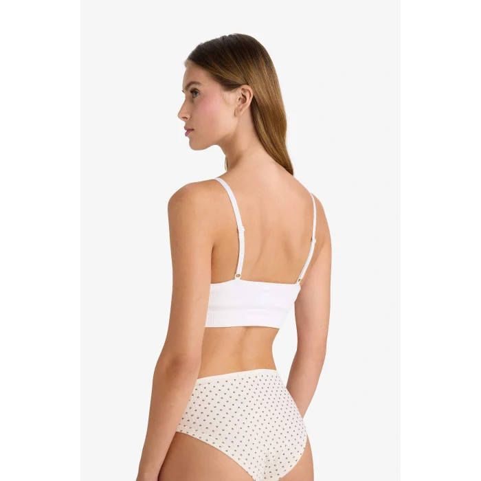 Defacto A8858AXWT46 Beyaz Pedli Seamles Bra-Fall in Love