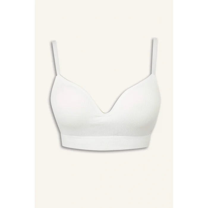 Defacto A8858AXWT46 Beyaz Pedli Seamles Bra-Fall in Love