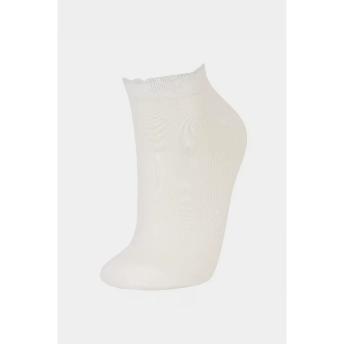 Defacto F5626AXKR1 Çok Renkli Kadın Parıltılı 5li Pamuklu Patik Çorap