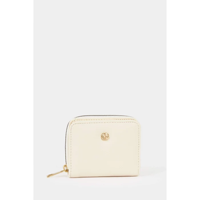 Defacto F6796AXBG26 Bej Kadın Suni Deri Cüzdan