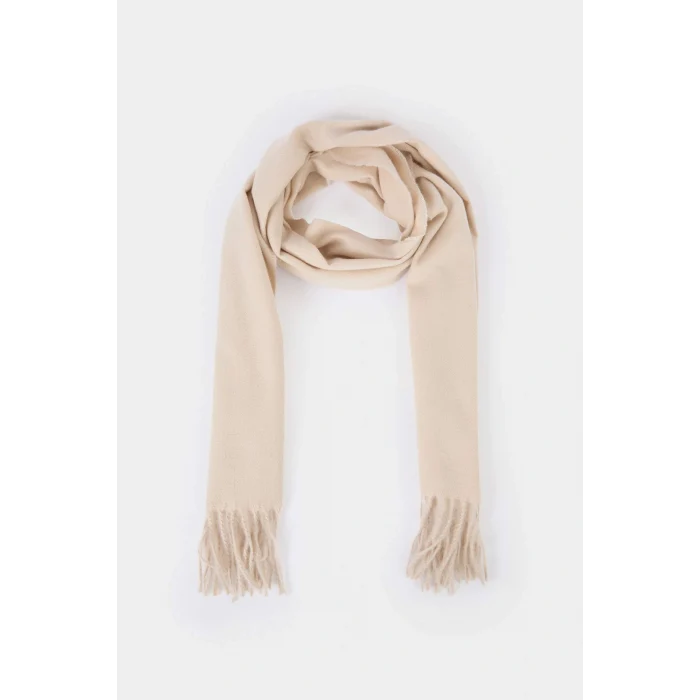 Defacto F3423AXER2 Ekru Kadın Atkı